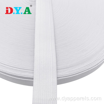 Wholesale Cheap White Polyester Knitted Elastic for Garment